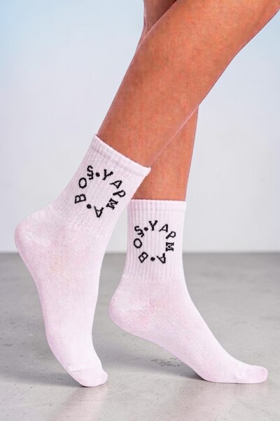 Esinti "Doing Nothing" Themed Socks White Women's Men's Teen College Socks -S...