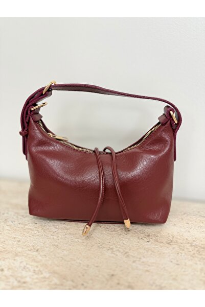 Bordo Mini El Omuz Çantası
