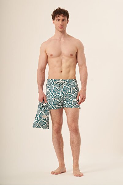 Whitefin شورت سباحة للرجال