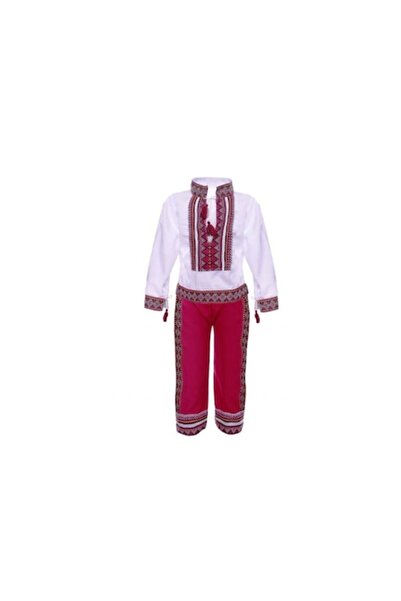 Shop Carnaval Express Costum Tradițional, Băiat Alb/Roșu - 8 Ani