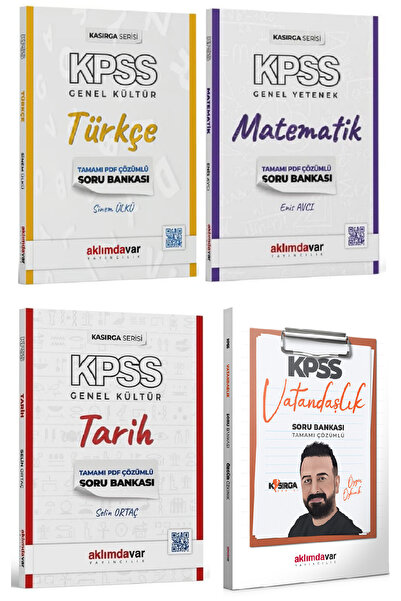aklımdavar yayıncılık SÜPER FİYAT - Aklımdavar KPSS Türkçe + Matematik + Tari...