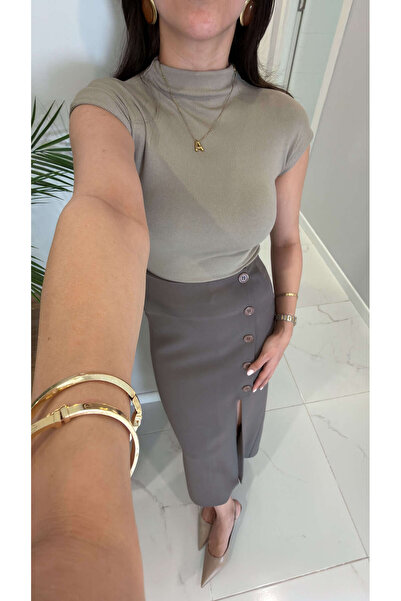 BİRCANÇİL Μπλούζα Ρότεν Βιζόν Μισή Ψαράδικη Μπλούζα