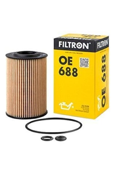 Filtron Volkswagen Passat 1.6TDI 2009-2020 Yağ Filtresi OE688 (CAY-DCX-DCZ)