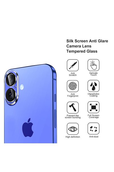 PRIMEEIGHT iPhone 16 and 16 Plus Camrea Lens Protector Ultra Thin 9H Hardness