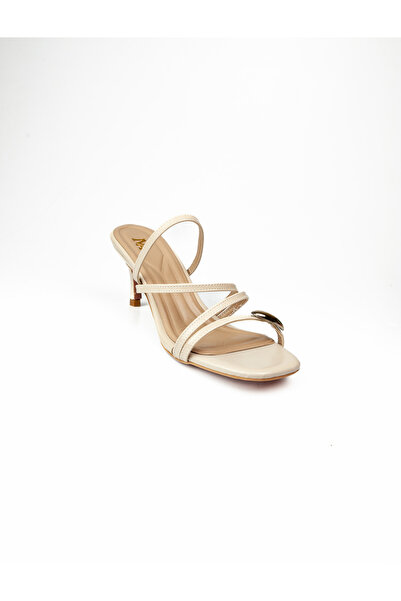 Moda Arena 281 Γυναικείες βραδινές παντόφλες με τακούνι