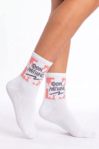 Esinti Calligraphy Themed Cotton Socks Colorful Women's Men's Teen College So...