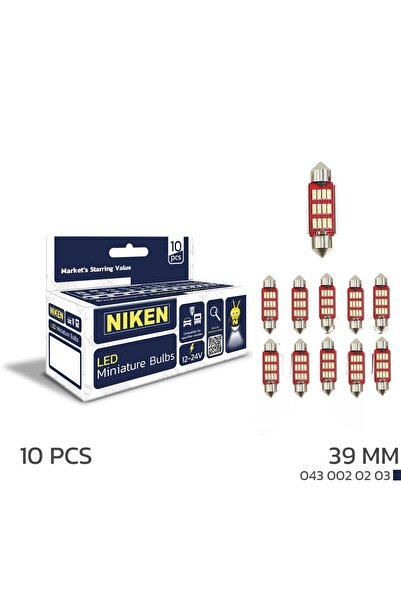 Niken Sofit Led Ampul 39 MM Led Canbus 10'Lu
