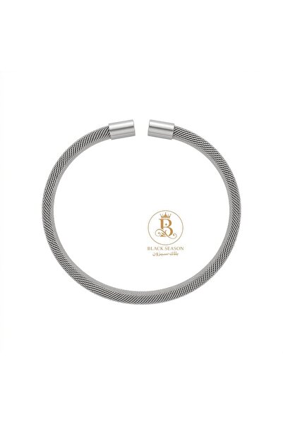 Black Season Silver Circle Bracelet - Women's