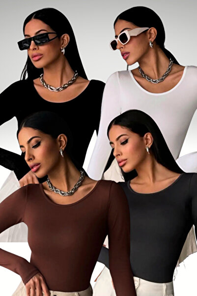 Bipantolon ΓΥΝΑΙΚΕΙΑ ΜΠΛΟΥΖΑ ΣΕ ΣΕΤ 4 ΤΕΜΑΧΙΩΝ ΜΑΥΡΟ ΛΕΥΚΟ ΠΙΚΡΟ ΚΑΦΕ ΑΝΘΡΑΚΙ...