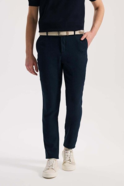 Jakamen Παντελόνι Jagger σε σκούρο μπλε χρώμα με άνετη εφαρμογή και ελαστική ...