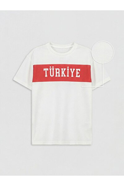 LC Waikiki Lcw Kids Crew Neck Turkey Printed Boys' T-Shirt
