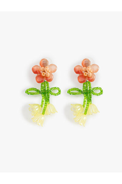 Koton Multicolored Dangle Flower Earrings