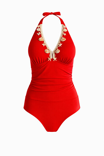 SAILOR moda Costum de baie pentru femei Sea Star cu decolteu în V