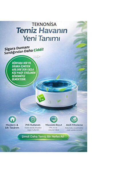 teknonisa Dumanı Ve Kokuyu Hapseden Kül Tablası, Akıllı Kokusuz oto Küllük, D...