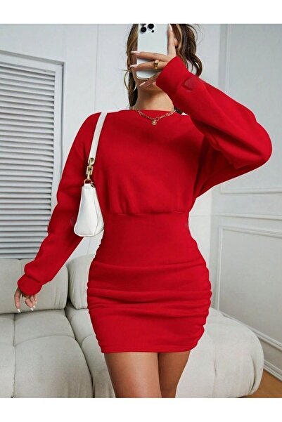 Iuliashop Rochie scurtă Olga roșie - M