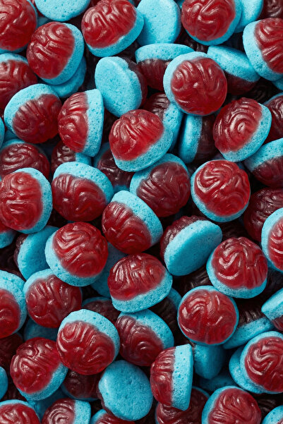 SWEETO Jelly Brain Beyin Şekilli REnkli Gummy Şeker Tutti Frutti Aromalı 1000...