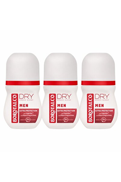Borotalco Σετ Ανδρικό Αποσμητικό Roll-on Amber, 3 x 50 ml