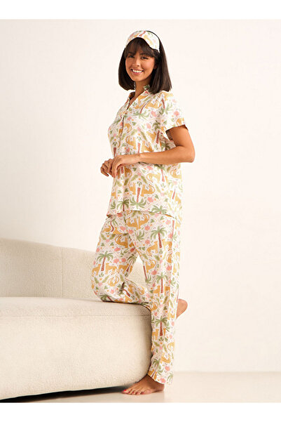 FAV Pyjama Set Top & Trousers Viscose