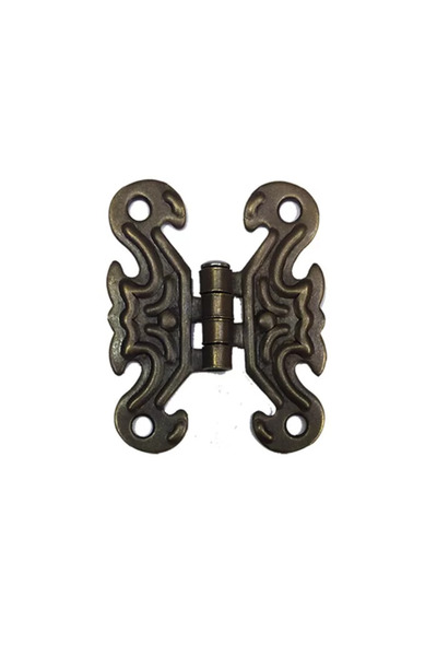 Skygo Decorative sheet metal butterfly hinge - small, distressed, 1 piece