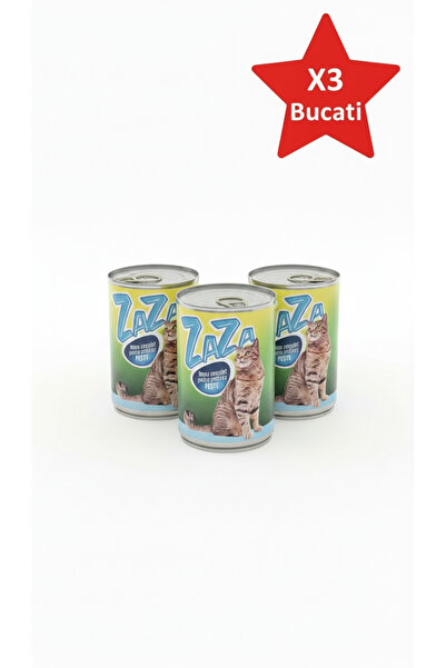 Zaza Κονσέρβα για ενήλικες γάτες με Ψάρι 415 γρ. - 3 Τεμάχια