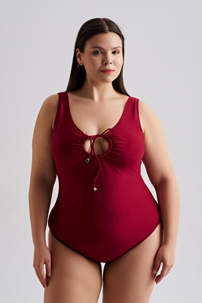 AQUAVİVA Γυναικείο μαγιό μεγάλου μεγέθους Viviana με ρυθμιζόμενο μπροστινό μέ...