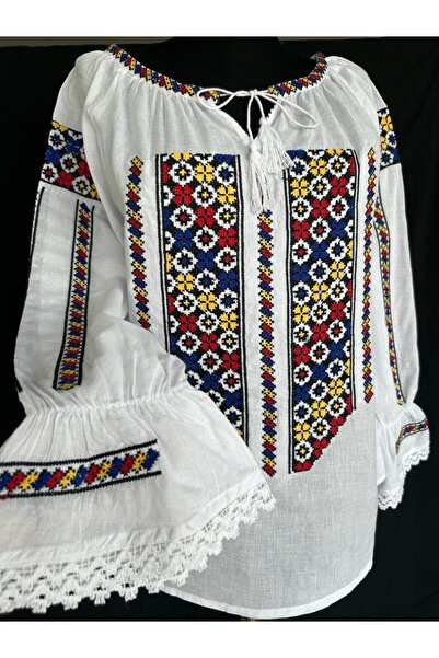 OEM Bluză tradițională de damă TM 97 Tricolor