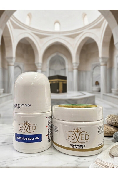 Hurma Kervanı Süper İkili Bakım Seti Ayak Kremi 100 ml ve Roll On Kokusuz Hac...