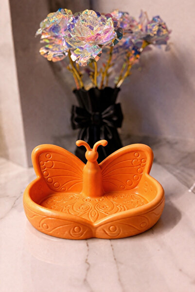 MİR STORE Decorative Organizer Plate with Butterfly Figure |   Jewelry & Acce...