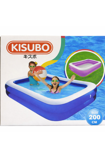 Clino Kisubo Inflatable Children's Pool, 200 cm, 2m x 1.5m x 0.5m – Ideal for...