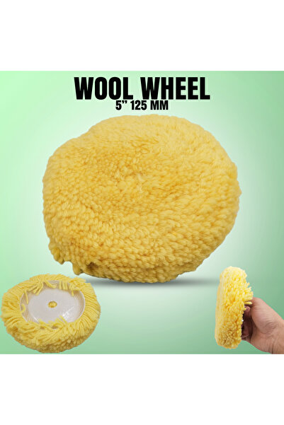 WINNER عجلة تلميع صوفية مقاس 5 بوصات (125 مم) لتشطيب أسطح المعادن والسيارات، ...