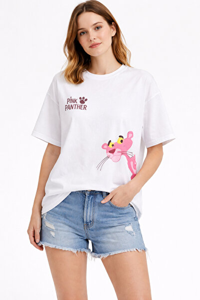 ArtYus Μπλουζάκι Unisex Oversize με στάμπα Pink Panther – Βαμβακερό T-Shirt σ...