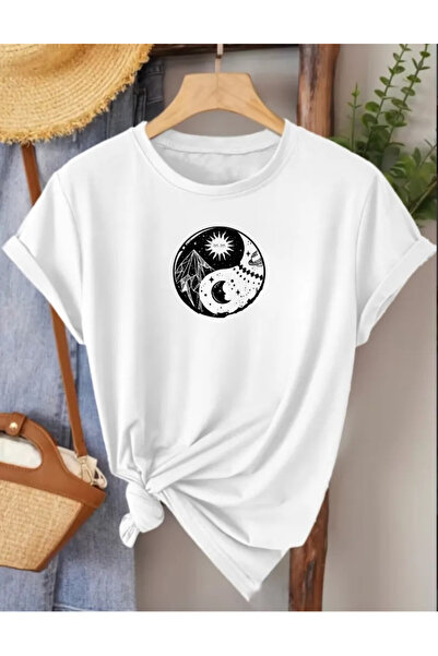 Pink Sky Premium Oversize T-Shirt 100% Βαμβάκι Unisex Άνετη Εφαρμογή Τάση Νέα...