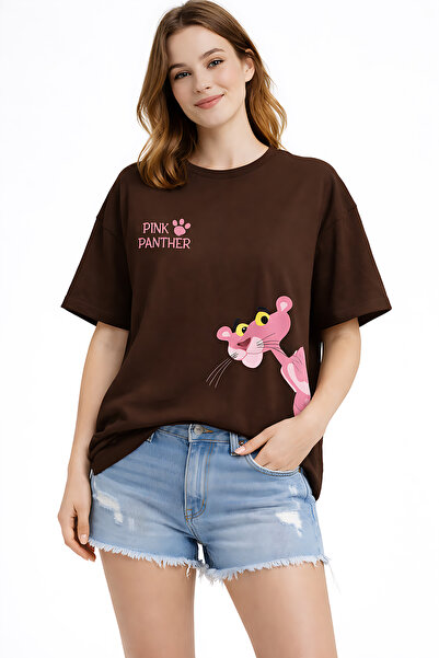 ArtYus Μπλουζάκι Unisex Oversize με στάμπα Pink Panther – Βαμβακερό T-Shirt σ...