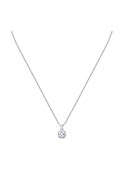 MORELLATO Κολιέ Treasures, ασήμι 925, επιροδιωμένο, ασημένιοι κρύσταλλοι, μήκ...