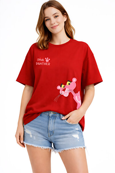 ArtYus Μπλουζάκι Unisex Oversize με στάμπα Pink Panther – Βαμβακερό T-Shirt σ...