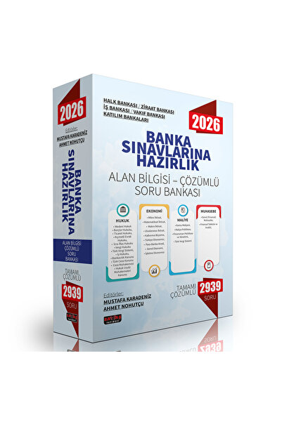 Savaş Yayınevi Banka Sınavlarına Hazırlık Alan Bilgisi Çözümlü Soru Bankası S...