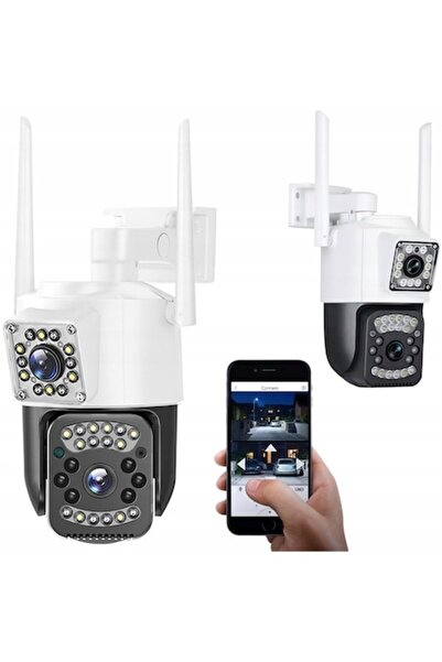 verk group Κάμερα Παρακολούθησης Εξωτερικού Χώρου, WiFi 6MP, Διπλού Φακού, 35...