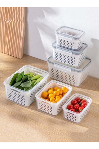 wowofa 3-piece food containers, storage fresh-keeping box with leak proof lid...