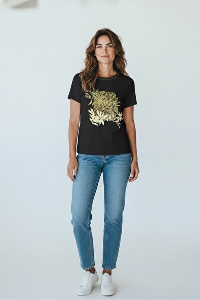 ELLA CAMELIA Printed Combed Cotton Blouse