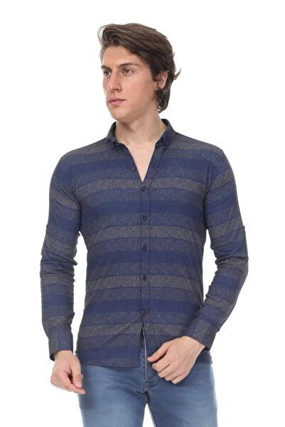 MORADO SE SIENTE PERFECTO Men's Casual Full Stretch Fabric Patterned Shirt