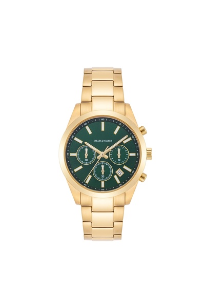 Spears & Walker Chronograph Herren Chronograph gelbgold Edelstahl gelbgold