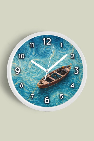JHAAR Oil Painting Design Wall Clock – Artistic, Abstract, Bohemian, and Land...