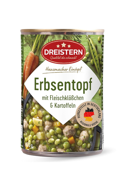 dreistern Στιφάδο με αρακά και λουκάνικα 400γρ