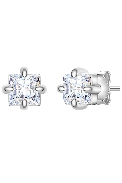 Glanzstücke München Silberohrstecker Ohrstecker Sterling Silber Zirkonia weiß