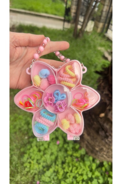 Toka Perisi Σετ κλιπ μαλλιών για κορίτσια με τσάντα, πολύχρωμα κουμπωτά με σχ...