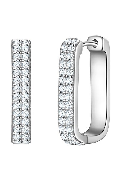 Glanzstücke München Silberohrcreolen Creolen Sterling Silber Zirkonia weiß