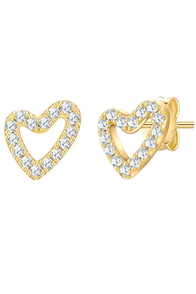 Glanzstücke München Silberohrstecker Ohrstecker Sterling Silber gelbgold Zirk...
