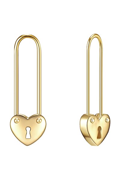 Lulu & Jane Modeschmuckohrhänger Ohrhänger gelbgold
