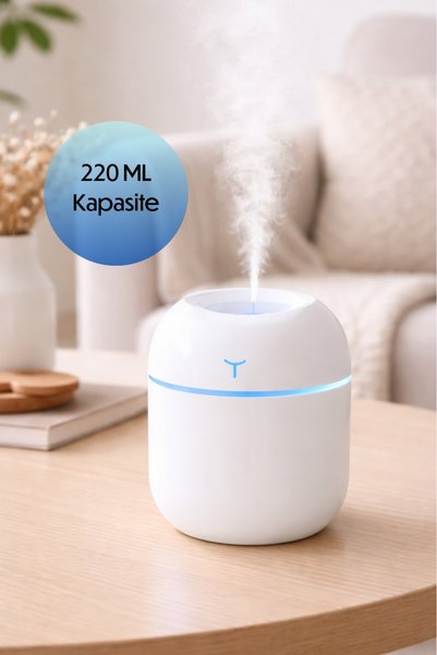Divex Mini Air Humidifier - Ultrasonic Steam Maker and Aromatherapy Diffuser with Rgb Lighting