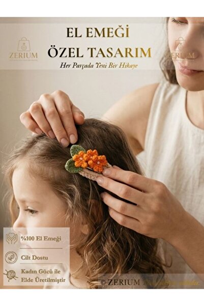 ZERİUM Παιδική και γυναικεία πλεκτή σειρά με κουμπωτά κούμπωμα και βοτανικά λ...